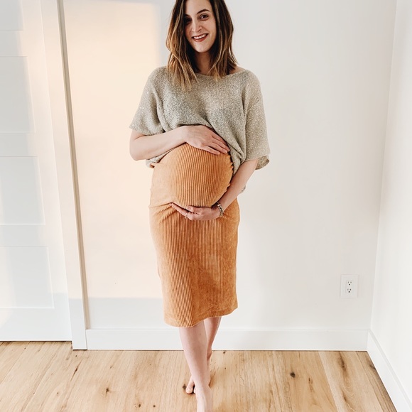 Free people velvet midi pencil skirt - Picture 2 of 2